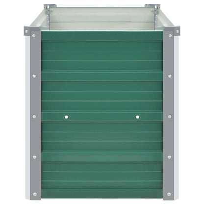 Berkfield Garden Raised Bed Galvanised Steel 100x40x45 cm Green