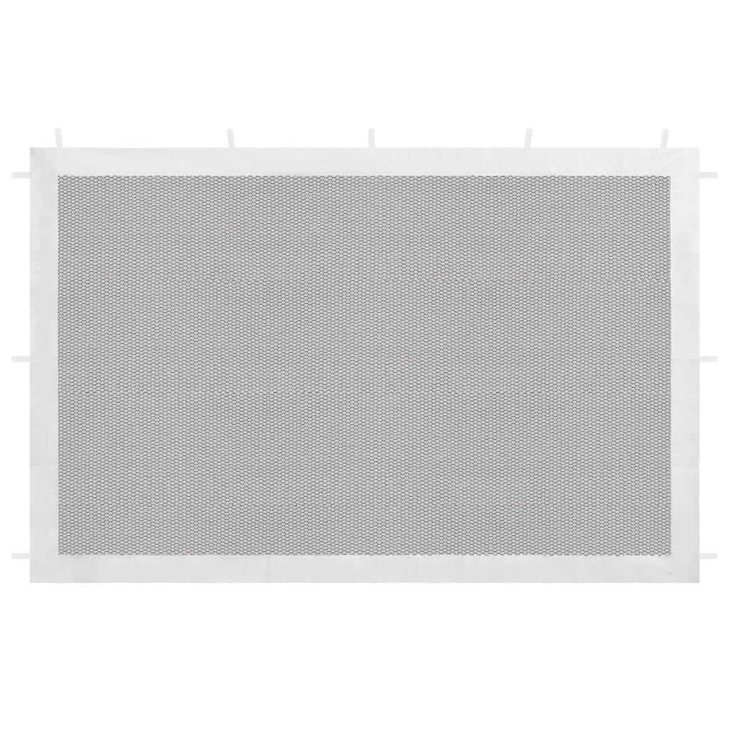Berkfield Party Tent Sidewall 2 pcs White and Black Mesh