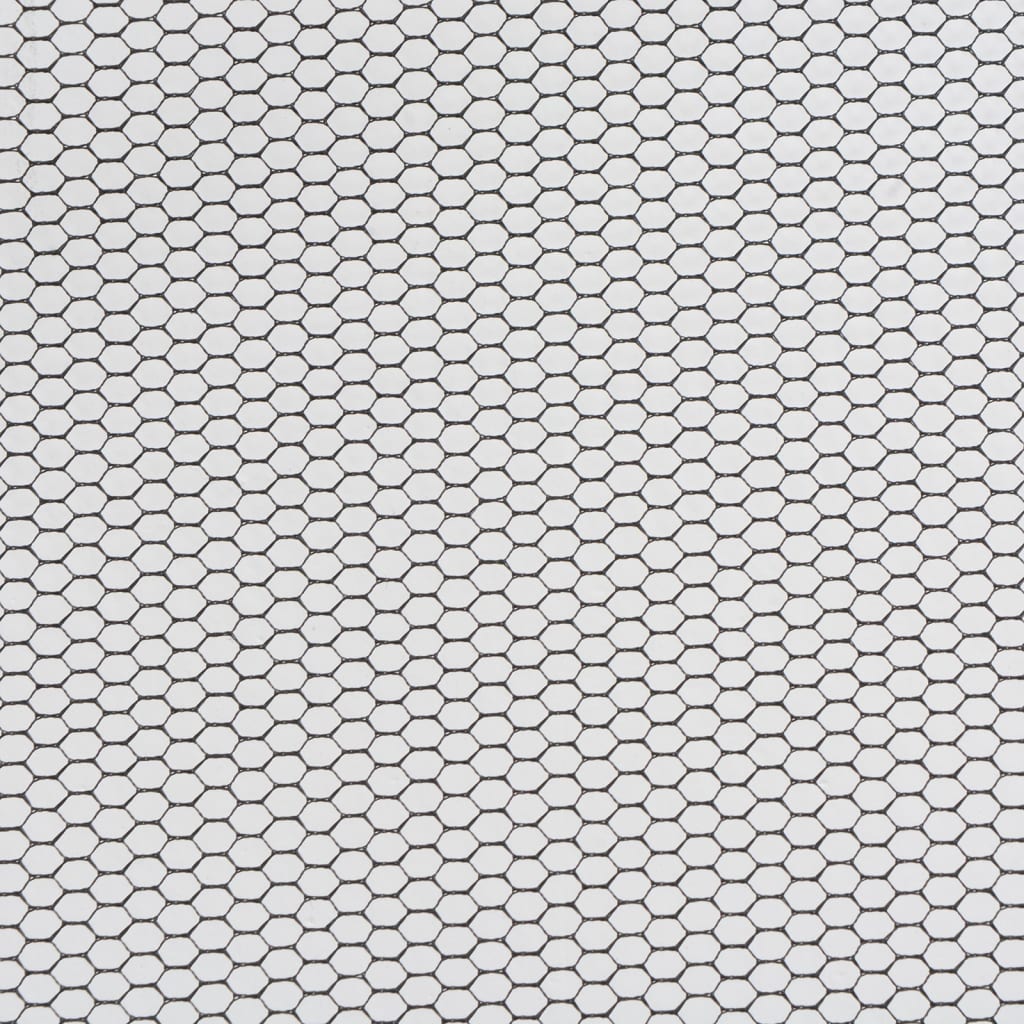 Berkfield Party Tent Sidewall 2 pcs White and Black Mesh