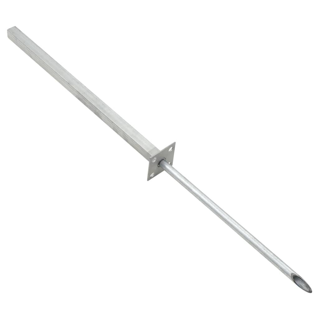 Berkfield Replacement Steel Feet 2 pcs 115 cm Silver