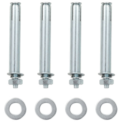 Berkfield Replacement Steel Feet 2 pcs 115 cm Silver