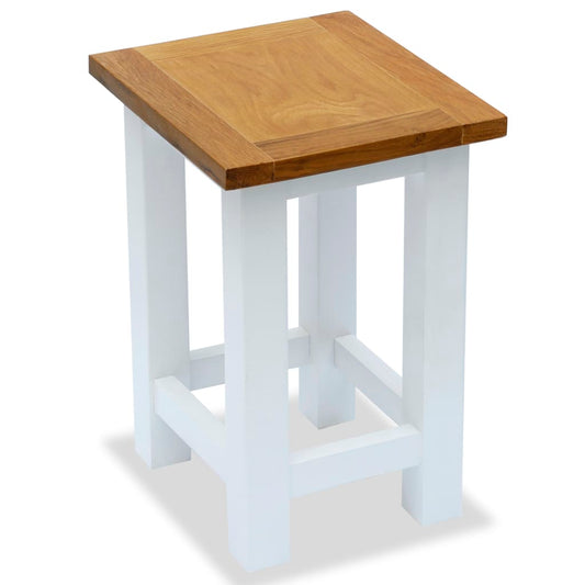 Berkfield End Table 27x24x37 cm Solid Oak Wood