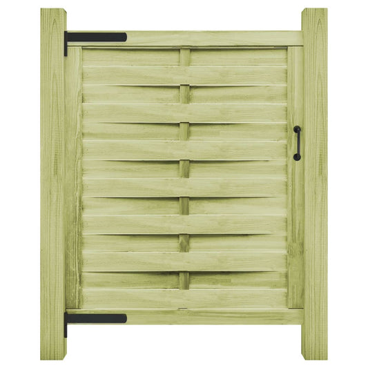 Berkfield Garden Gate Impregnated Pinewood 100x125 cm Green