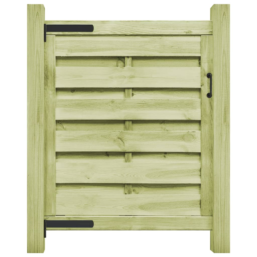 Berkfield Garden Gate Impregnated Pinewood 100x100 cm Green