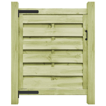 Berkfield Garden Gate Impregnated Pinewood 100x100 cm Green