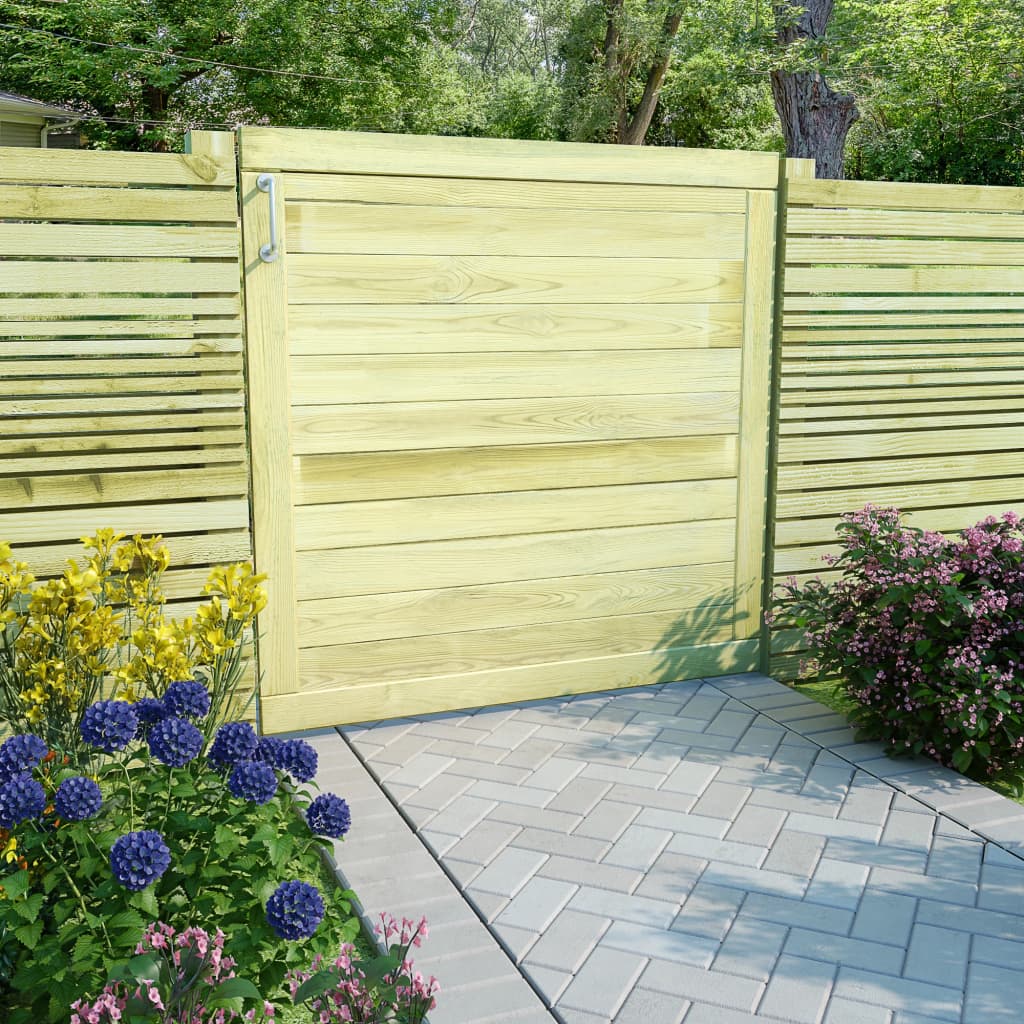 Berkfield Garden Gate Impregnated Pinewood 100x100 cm