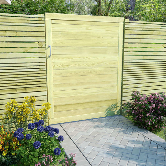Berkfield Garden Gate Impregnated Pinewood 125x100 cm