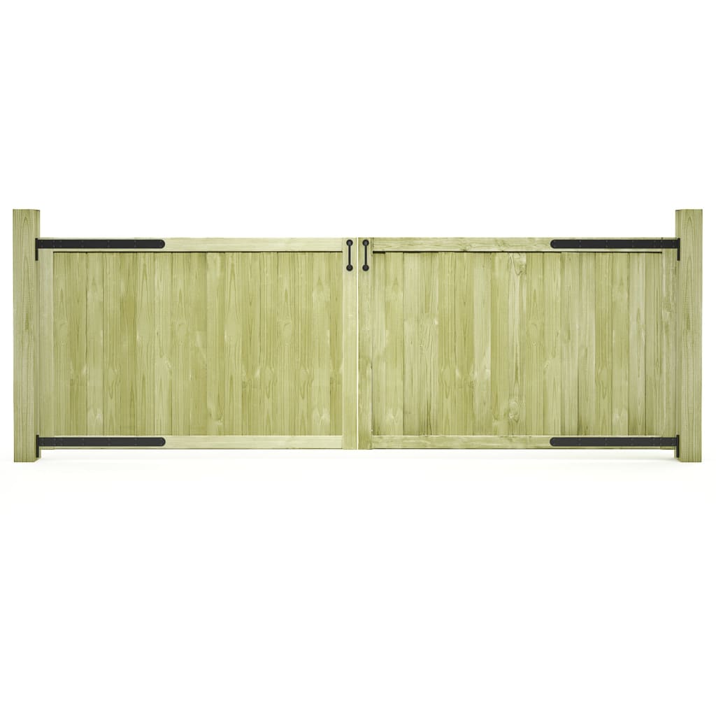 Berkfield Garden Gates 2 pcs Impregnated Pinewood 300x100 cm