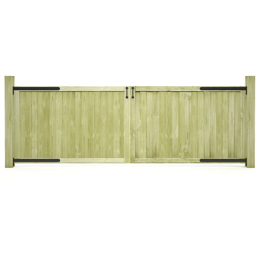 Berkfield Garden Gates 2 pcs Impregnated Pinewood 300x100 cm