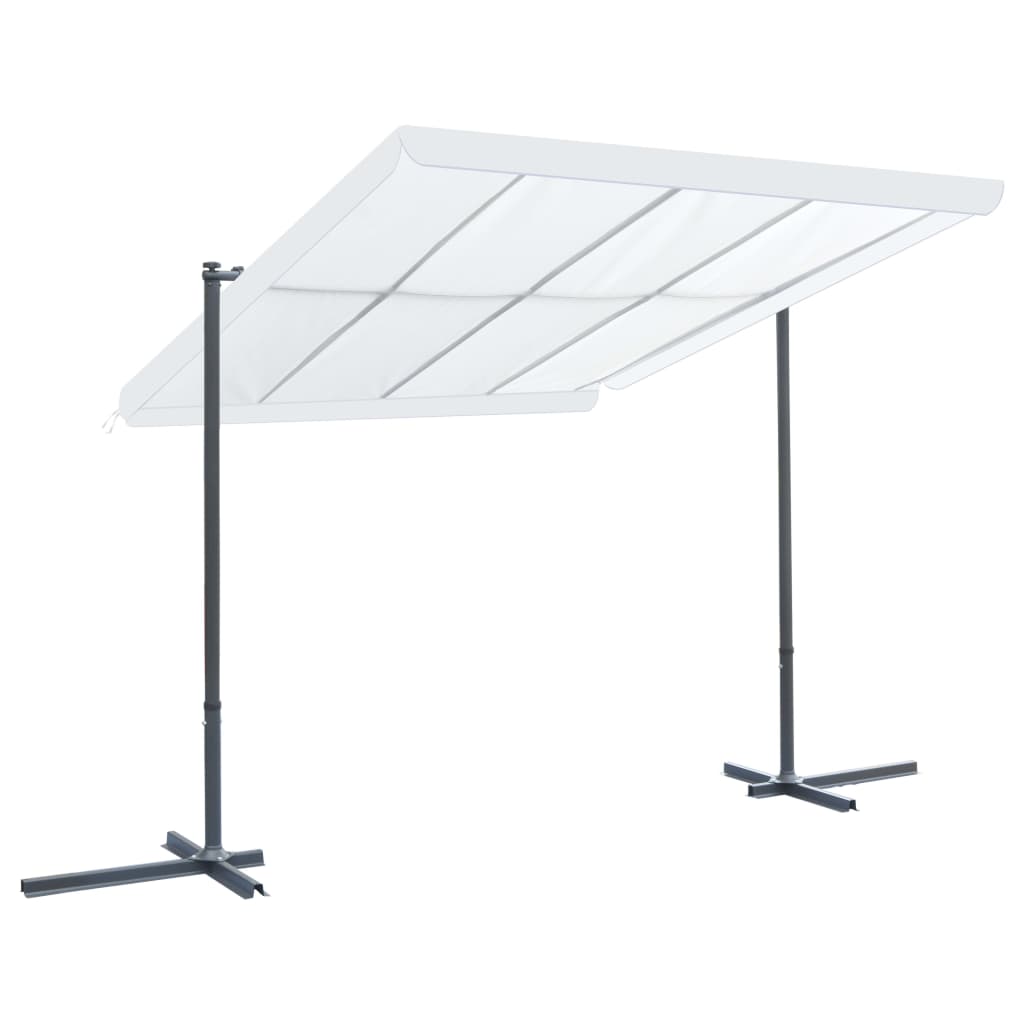 Berkfield Gazebo with Tiltable Sliding Roof 350x253x196 cm Cream