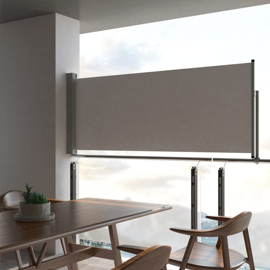 Berkfield Patio Retractable Side Awning 100 x 300 cm Grey
