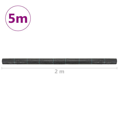 Berkfield Weed & Root Control Mat PP 2x5 m Black