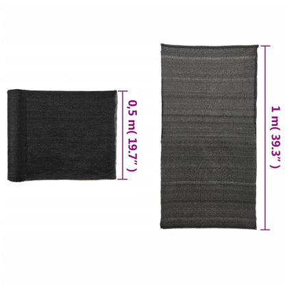 Berkfield Privacy Net HDPE 1x10 m Black