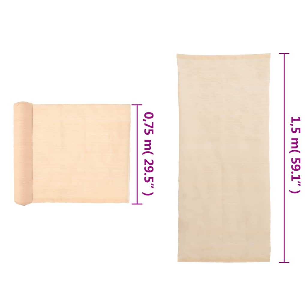 Berkfield Privacy Net HDPE 1.5x10 m Beige