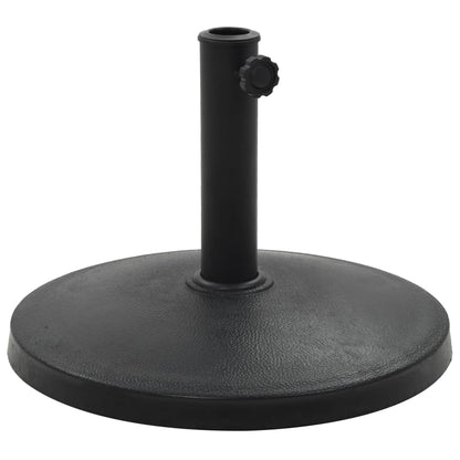 Berkfield Parasol Base Round Polyresin 10 kg Black
