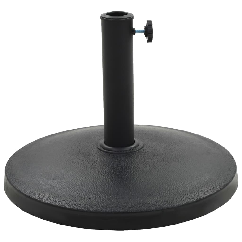 Berkfield Parasol Base Round Polyresin 10 kg Black