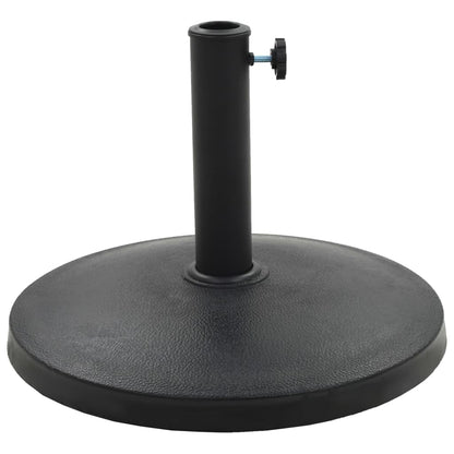 Berkfield Parasol Base Round Polyresin 10 kg Black