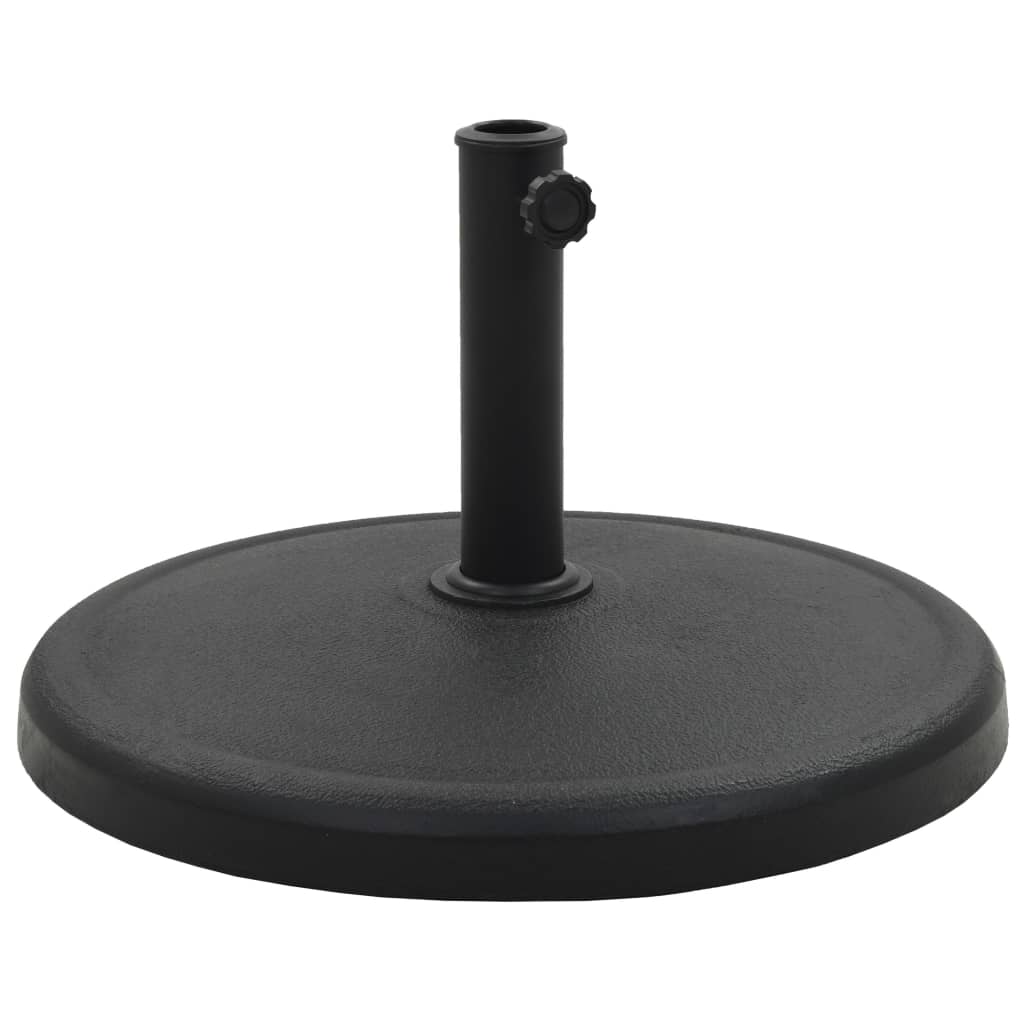 Berkfield Parasol Base Round Polyresin 19 kg Black