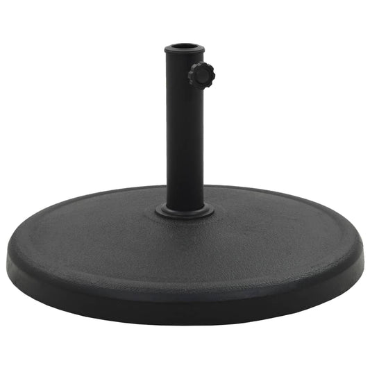 Berkfield Parasol Base Round Polyresin 19 kg Black