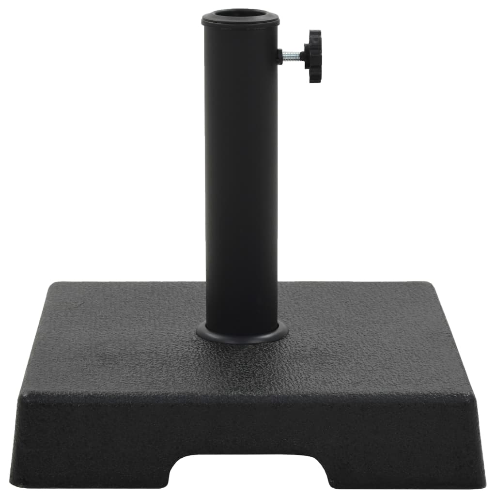 Berkfield Parasol Base Square Polyresin 8 kg Black
