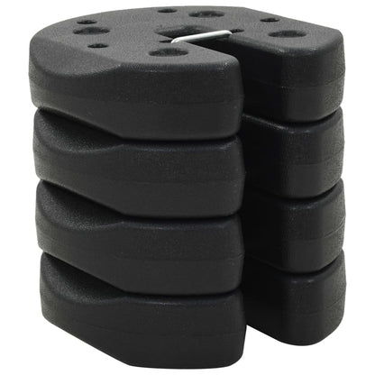 Berkfield Gazebo Weight Plates 4 pcs Black 220x50 mm Concrete