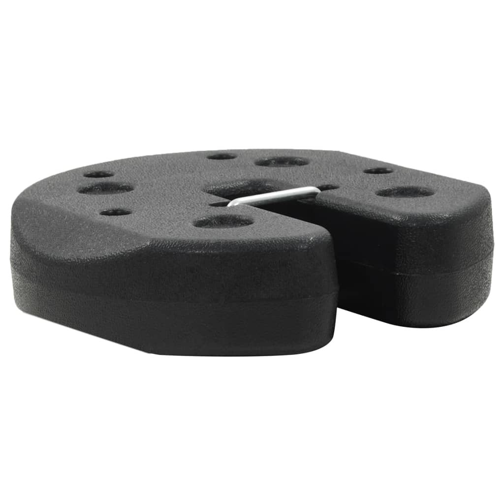 Berkfield Gazebo Weight Plates 4 pcs Black 220x50 mm Concrete