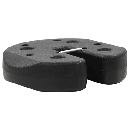 Berkfield Gazebo Weight Plates 4 pcs Black 220x50 mm Concrete