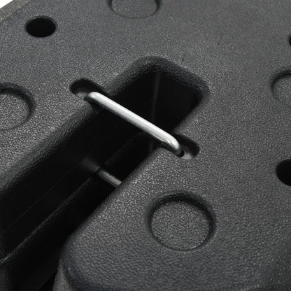 Berkfield Gazebo Weight Plates 4 pcs Black 220x50 mm Concrete