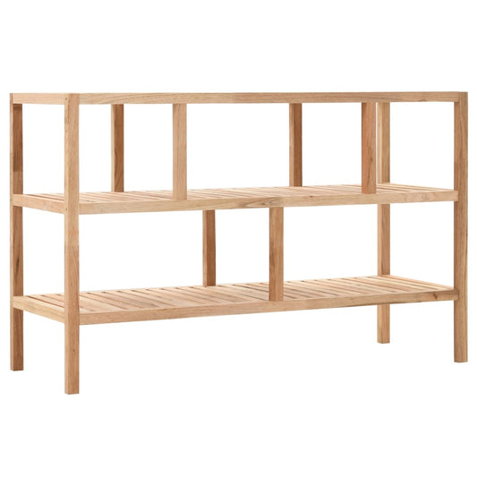 Berkfield Bathroom Shelf Solid Walnut Wood 100x40x65 cm