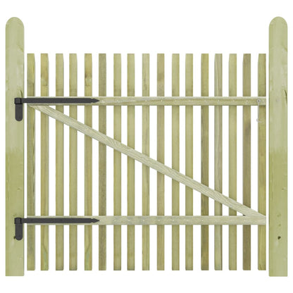 Berkfield Picket Garden Gate Impregnated Pinewood 100x100 cm