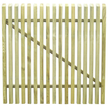 Berkfield Picket Garden Gate Impregnated Pinewood 100x100 cm