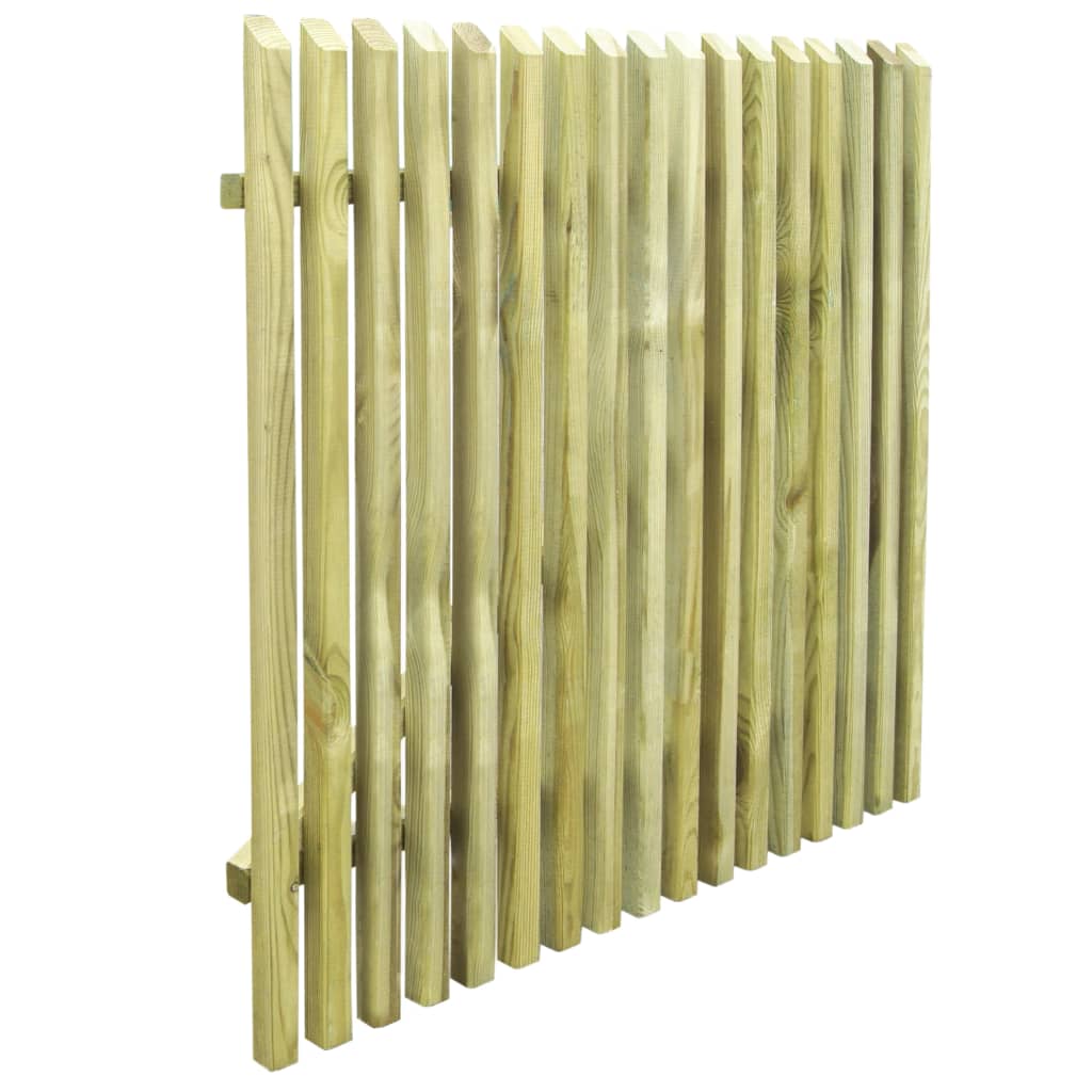 Berkfield Picket Garden Gate Impregnated Pinewood 100x100 cm