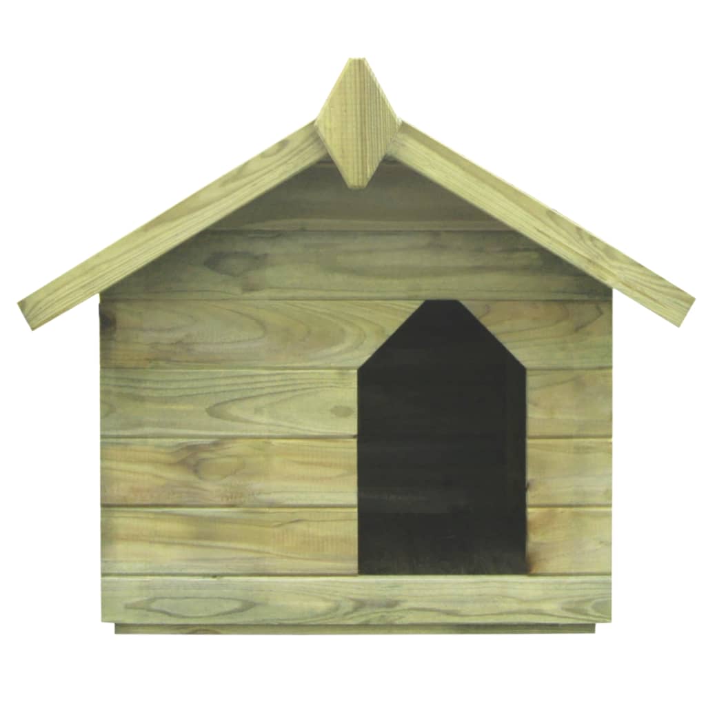 Berkfield Garden Dog House with Opening Roof Impregnated Pinewood