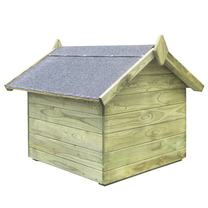 Berkfield Garden Dog House with Opening Roof Impregnated Pinewood