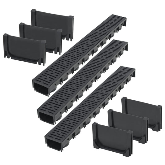 Berkfield Drainage Channels Plastic 3 m