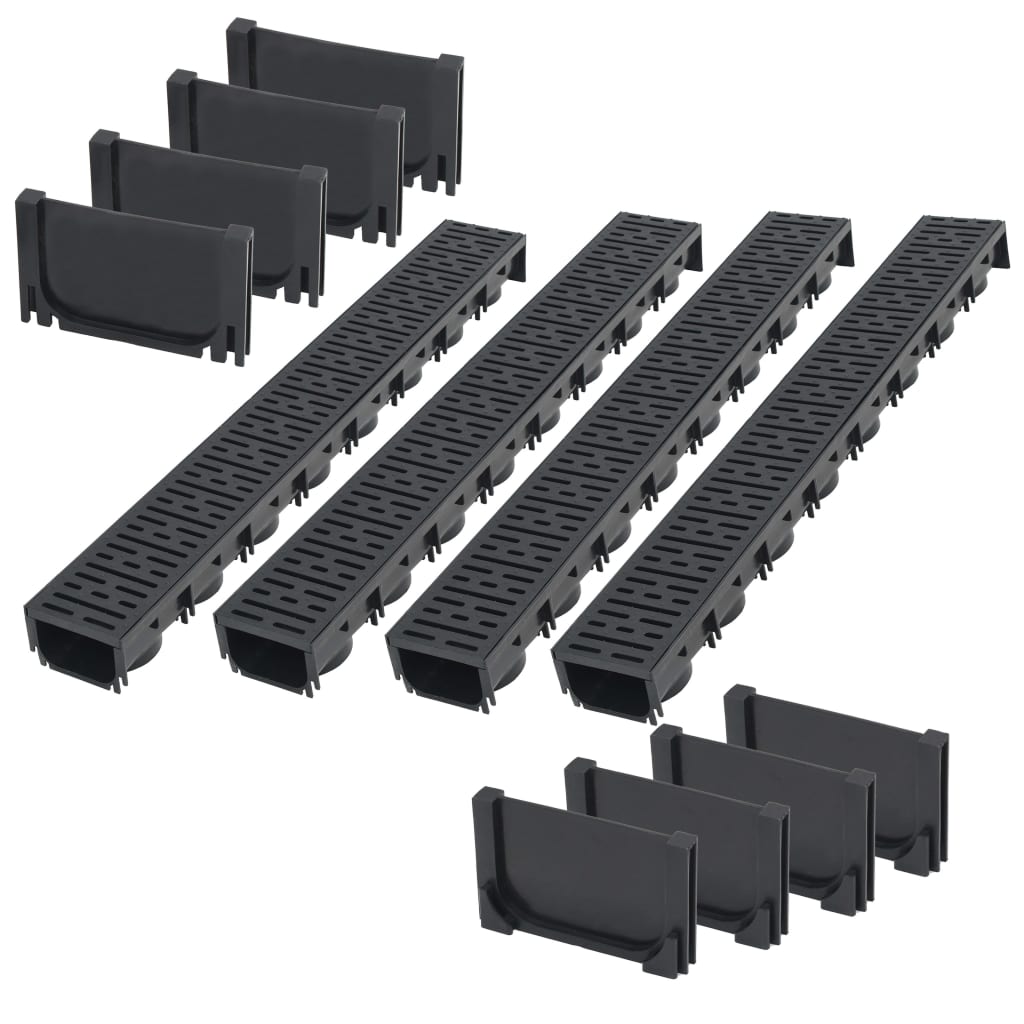 Berkfield Drainage Channels Plastic 4 m