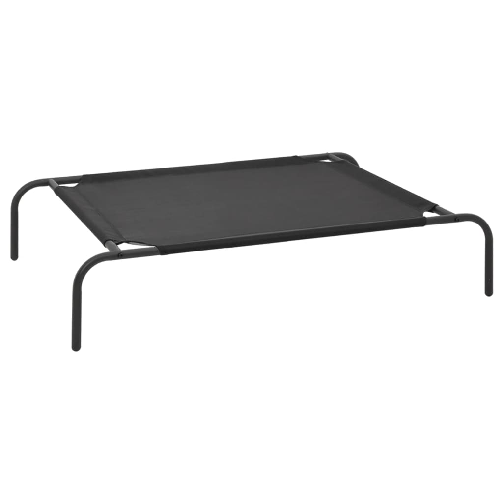 Berkfield Elevated Dog Bed Black S Textilene