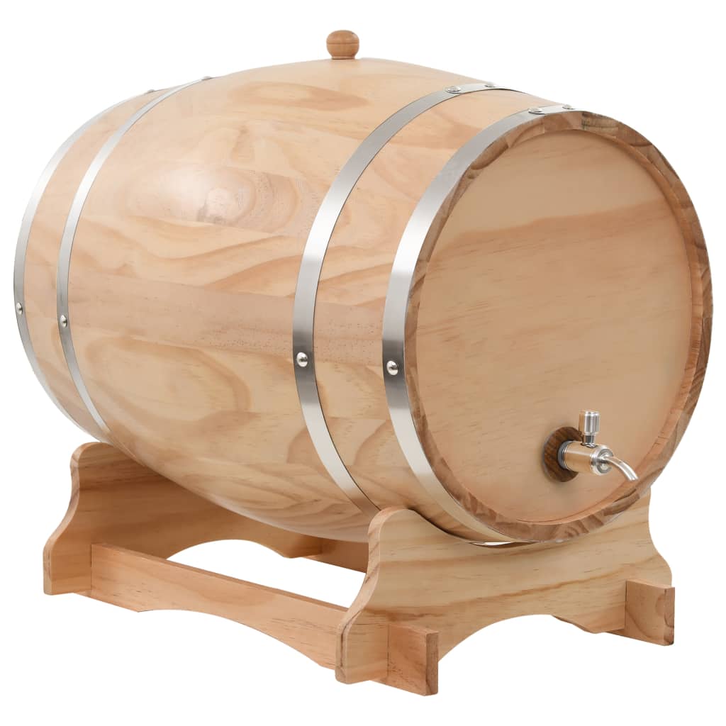 Berkfield Wine Barrel with Tap Solid Pinewood 35 L