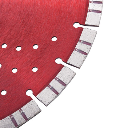 Berkfield Diamond Cutting Disc with Turbo and Holes Steel 300 mm