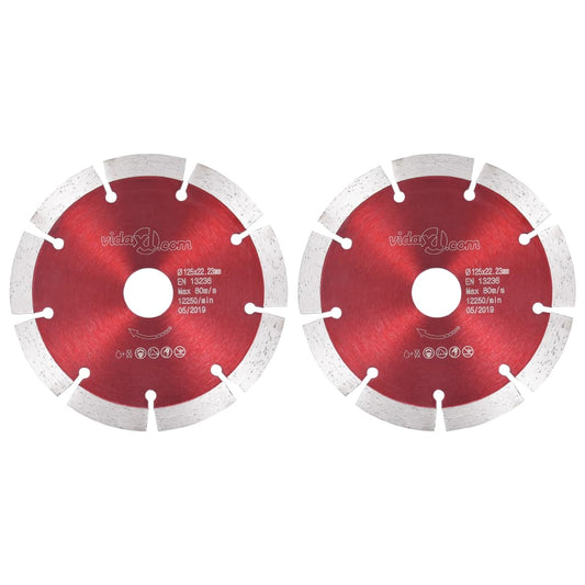 Berkfield Diamond Cutting Discs 2 pcs Steel 125 mm