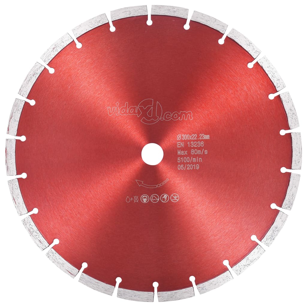 Berkfield Diamond Cutting Disc Steel 300 mm