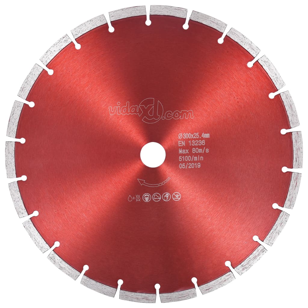 Berkfield Diamond Cutting Disc Steel 300 mm