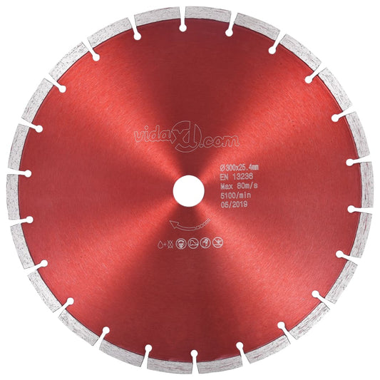 Berkfield Diamond Cutting Disc Steel 300 mm