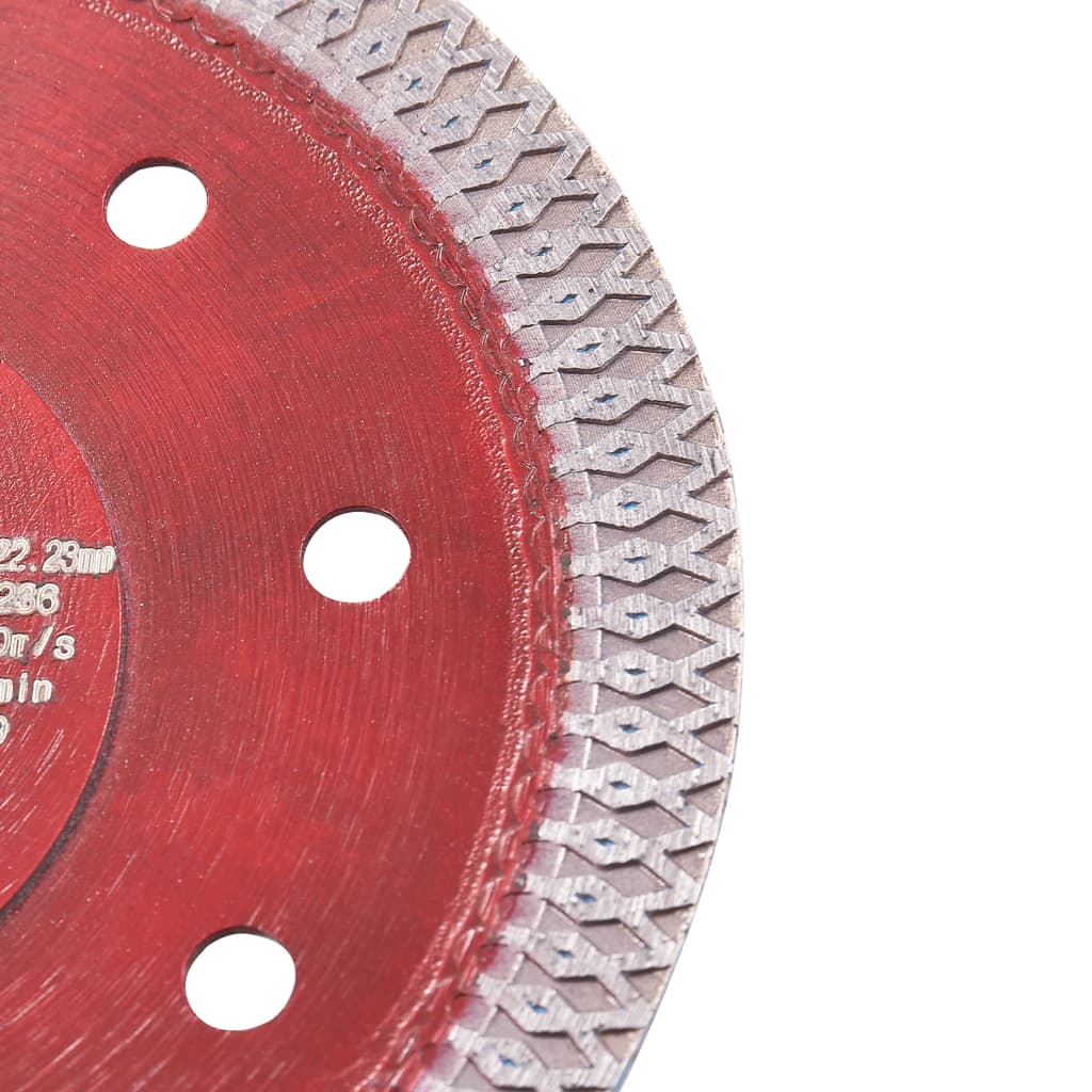 Berkfield Diamond Cutting Disc with Holes Steel 115 mm