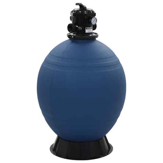 Berkfield Pool Sand Filter with 6 Position Valve Blue 660 mm