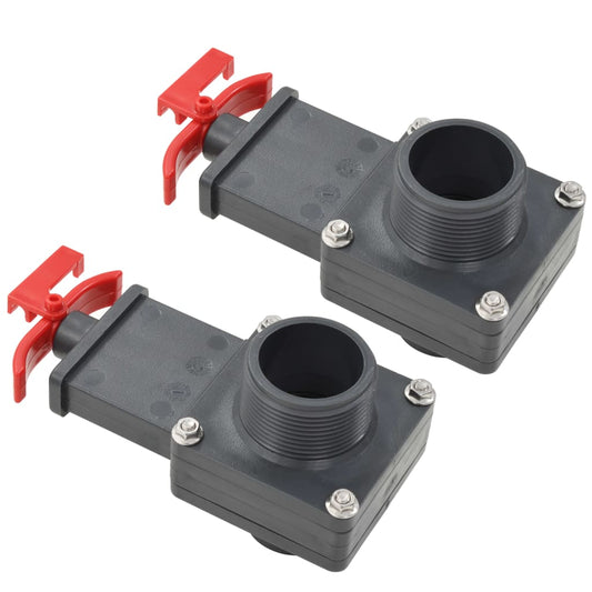 Berkfield Pool Gate Valve 2 pcs 1.5"