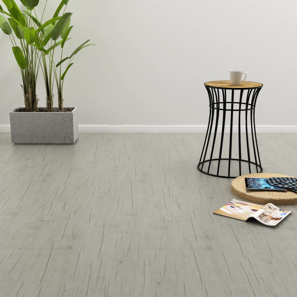 Berkfield Self-adhesive Flooring Planks 4.46 m�__ 3 mm PVC Oak Washed