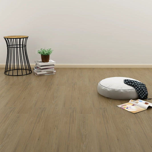 Berkfield Self-adhesive Flooring Planks 4.46 m�__ 3 mm PVC Natural Brown