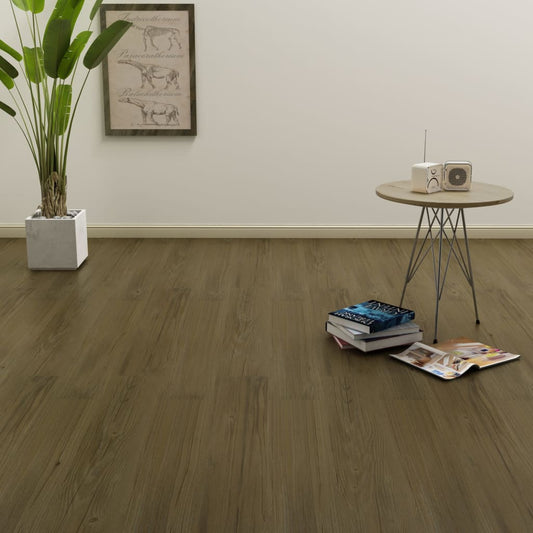 Berkfield Self-adhesive Flooring Planks 4.46 m�__ 3 mm PVC Brown