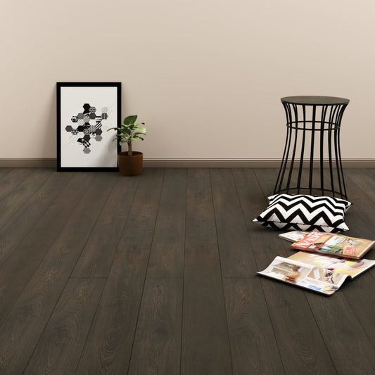 Berkfield Click Floor 3.51 m�__ 4 mm PVC Dark Brown